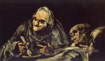  man - Vieille soupe à manger Francisco de Goya